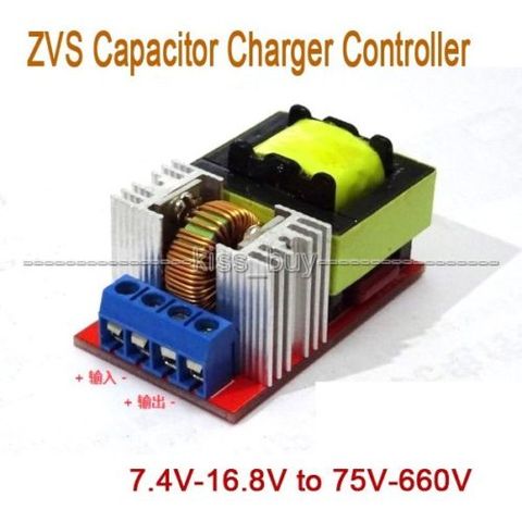DC-DC-potenciador de batería ZVS, controlador de cargador de condensador, 7,4 V-16,8 V a 75V-660V ► Foto 1/3