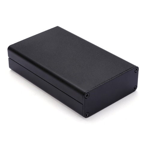 Carcasa de aluminio extruido negro PCB caja de instrumentos DIY caja de proyecto electrónico 80x50x20mm ► Foto 1/6