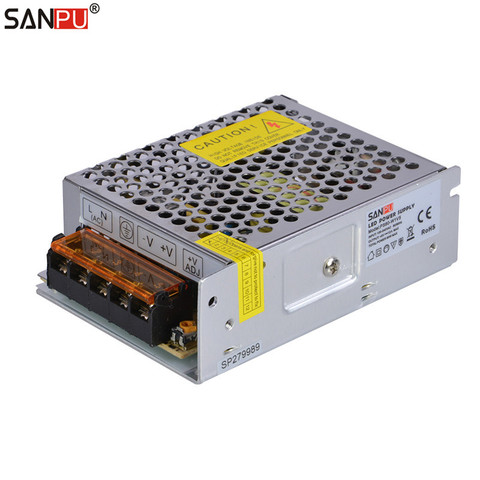 Controlador LED SANPU SMPS 5V 60W fuente de alimentación de conmutación de voltaje constante 12A para pantalla LED 110V 220V CA a transformador de luz de CC ► Foto 1/6