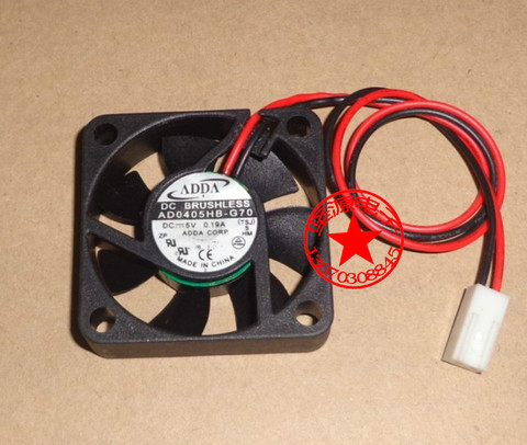 Ventilador de refrigeración de servidor DC5V 0,19a para ADDA AD0405HB-G70, ventilador cuadrado para servidor de 2 cables, 40x40x10mm, Envío Gratis ► Foto 1/2