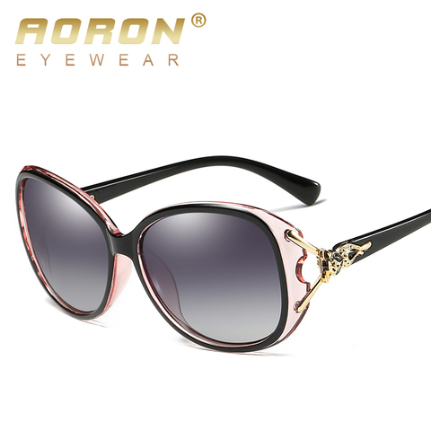 Gafas de sol polarizadas para mujer AORON, accesorios para gafas de sol UV400 estilo zorro ► Foto 1/6