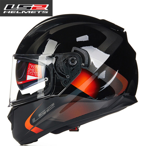 Casco de moto LS2 FF328 de cara completa con doble lente ls2 Casco de moto capacete de moto Capacete ls2 DOT aprobado ► Foto 1/6