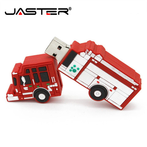 JASTER-unidad flash usb para camión de bomberos, pendrive para coche de juguete, 4GB, 8GB, 16GB, 32GB ► Foto 1/6