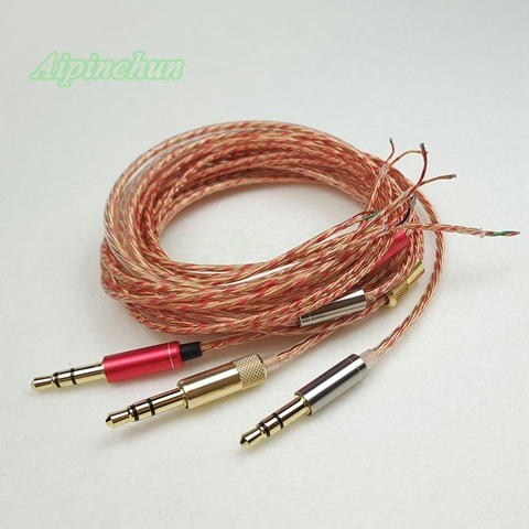 Aipinchun-Cable conector de 3 polos de 3,5mm, Cable de auriculares para reparación de auriculares, Cable OFC A37 ► Foto 1/1