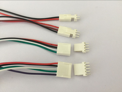 Juego de 10 conectores PCB de 2/3 pines/4 pines/5 pines de 2,54mm, enchufe con Cables, L00MM, L150MM, L200MM ► Foto 1/3