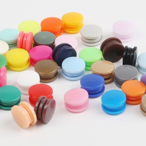 Forma redonda cierre Snap KAM botones 150 T5 12mm resina de plástico Snap botón para prenda de perno de prensa bebé Clips para prendas botón ► Foto 1/6
