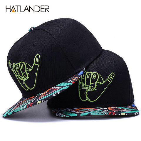HATLANDER] marca bordado Retro gorras de béisbol para los hombres