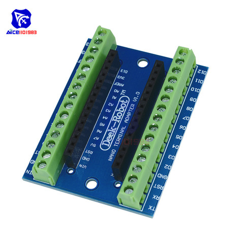 1 piezas estándar adaptador de Terminal para Arduino Nano 3,0 V3.0 AVR ATMEGA328P ATMEGA328P-AU módulo de expansión del módulo ► Foto 1/6