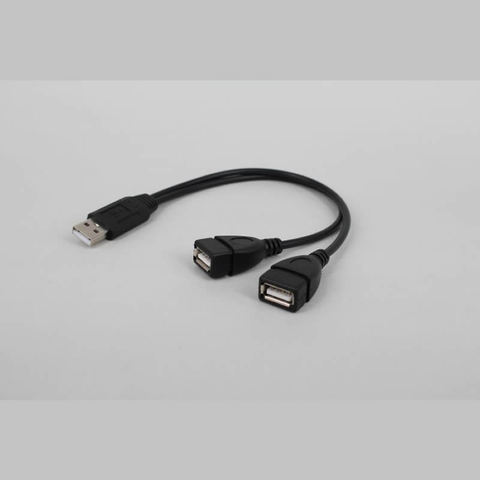 Cable de extensión USB 2,0 2 en 1, cable de datos USB macho a hembra, cable de carga para conexión de tarjeta de red de disco duro ► Foto 1/1