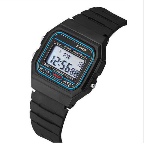 Relojes Led digitales de plástico negro para hombre, reloj deportivo, luminoso, multifuncional, de pulsera, reloj Masculino ► Foto 1/1