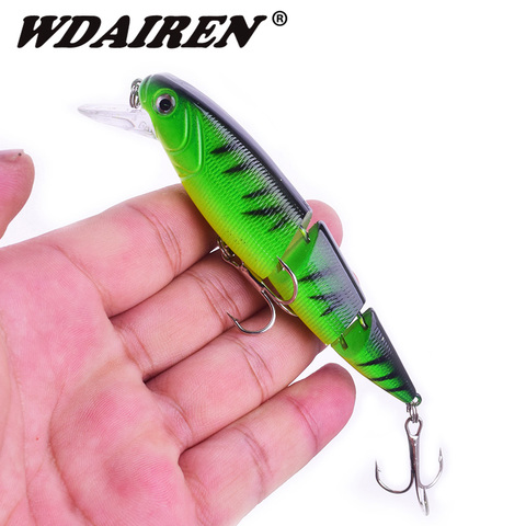 1 Uds 3 segmento pesca señuelos 11cm 15,5g Artificial realista duro señuelo Crankbait 3D ojos cebos de pesca, aparejos de pesca Wobbler ► Foto 1/6