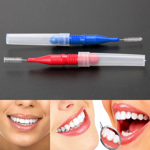 30 piezas diente Dental Oral higiene Dental hilo Dental de plástico suave cepillo Interdental palillo saludable para la limpieza de los dientes de Cuidado Oral ► Foto 1/6