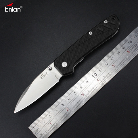 Enlan M025 nuevo pequeño cuchillo plegable 8Cr14Mov hoja G10 supervivencia al aire libre utilidad Camping supervivencia bolsillo militar EDC ► Foto 1/6