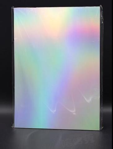 Etiqueta adhesiva de la película para papel de álbum de recortes, autoadhesivo de vinilo brillante holográfico de arcoíris, tamaño A4, artesanal, 10/30/50 ► Foto 1/6