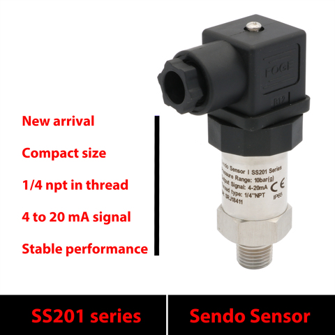 4 20ma sensor de presión rango de 0 a 10bar presión 16 bar 150psi calibre 25 bar 40 bar. 6 bar, transductor de presión 1 mpa 1.6mp ► Foto 1/4