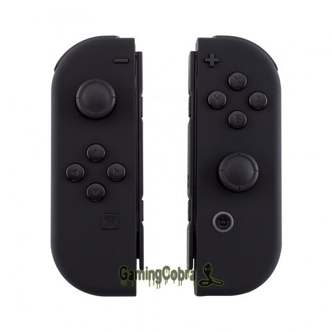 Carcasa personalizada de control táctil suave, color negro, Con botones de conjunto completo, carcasa de repuesto para Nintendo Switch Joy-Con CP310 ► Foto 1/6