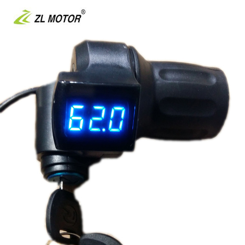 La mitad del acelerador para bicicleta scooter 36V48V72v Digital de visualización de datos/Encendido/OFF tipo universal mango G-L079 ► Foto 1/5