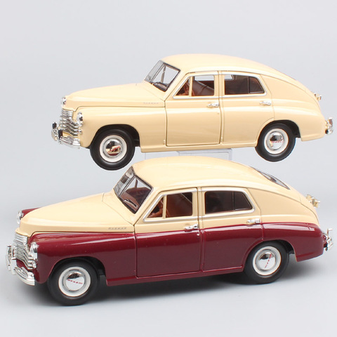 Escala 1/24 carretera firma Rusia soviética vintage Gorky Gaz-M20 Pobeda Gaz M20 Volga fundición modelo de coche de juguete en miniatura para el colector ► Foto 1/6