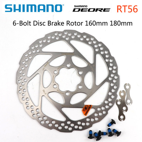 Shimano Alivio Deore SM-RT56 bicicleta MTB bicicleta de 6 pernos Rotor de freno de disco bicicletas de montaña disco 160mm 180mm M6000 disco de freno ► Foto 1/2