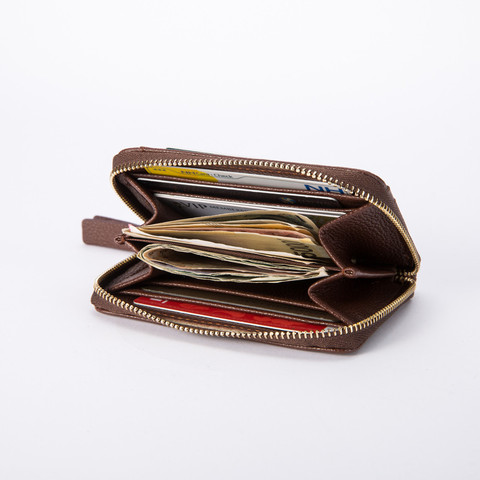 Monedero pequeño mini bolso de cuero para hombre cartera de negocios monedero Vintage alta calidad ID tarjeta de crédito bolsillos porte monnaie femme3.1L4 ► Foto 1/6