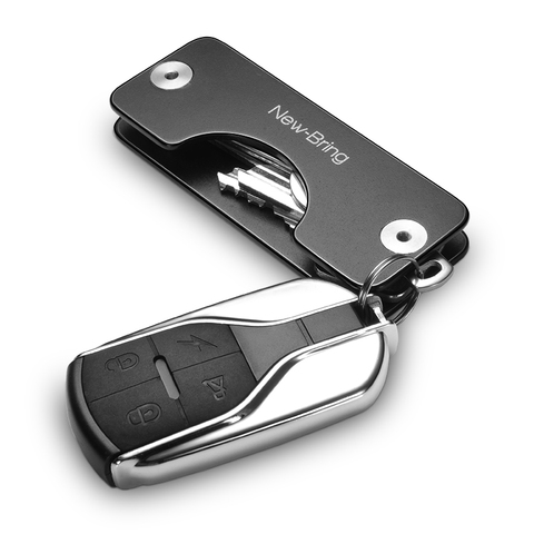 LLavero de aluminio metálico de NewBring G2 para hombre, llave de coche, inteligente ama de llaves, organizador de llaves nuevas ► Foto 1/6