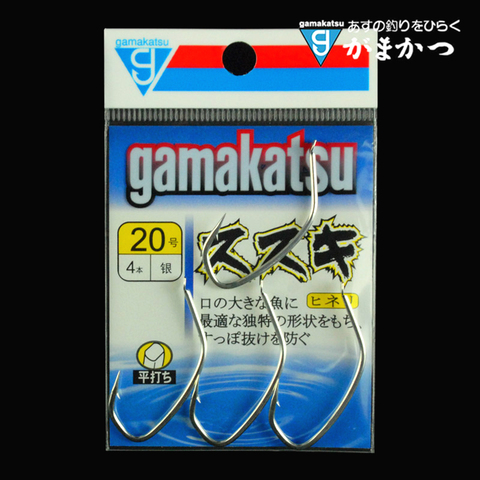 Gamakatsu-anzuelo de Pesca importado de Japón, señuelo de gusano afilado, ganchos de púas, anzuelos para Pesca duraderos de alta resistencia, aparejos de Pesca #15-20 ► Foto 1/1