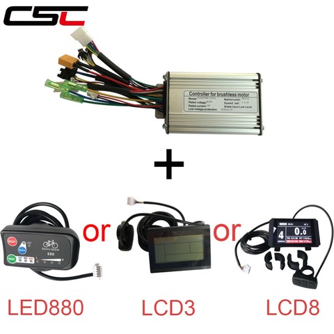 Modo Dual engranaje bicicleta eléctrica 6 Mosfet controlador 36 V 250 W 350 W 500 W ebike serie KT LED pantalla LCD ► Foto 1/5