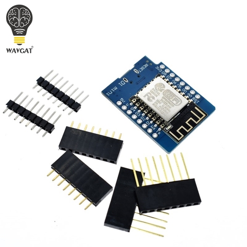 Placa de desarrollo WIFI D1 Mini NodeMCU Lua IOT Board 3,3 V con pines, ESP-12, CH340G, CH340, V2, USB, WeMos, ESP-12F ► Foto 1/6