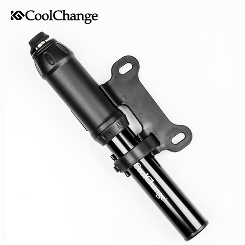 CoolChange-Mini bomba ultraligera portátil de aleación de aluminio para bicicleta de montaña, inflador de ciclismo para válvula Presta Schrader ► Foto 1/6