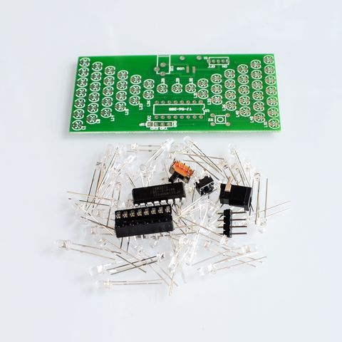 Kit de reloj de arena electrónico de 5V, divertidos Kits de producción eléctrica, preciso, con lámparas LED, placa PCB de doble capa, 84x40mm ► Foto 1/3