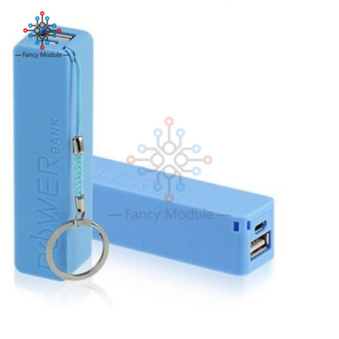 Nueva llegada 1 piezas banco de potencia USB caso Kit de cargador de batería 18650 DIY Kit de caja azul ► Foto 1/6