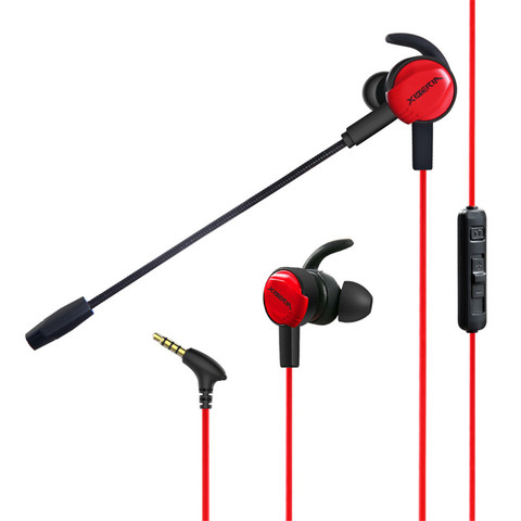 Xiberia MG-1 auriculares para videojuegos de graves estéreo con micrófono desmontable con cancelación de ruido, luz de sonido estéreo envolvente 4D Vibration 7,1 ► Foto 1/6