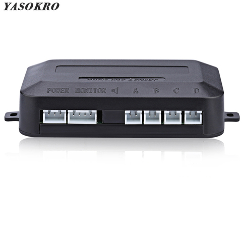 YASOKRO-Sensor de estacionamiento con luz LED para coche, pantalla de retroiluminación, sistema de detección monitorizado con Radar, 12V-24V ► Foto 1/6