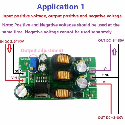 Módulo de fuente de alimentación de salida Dual, convertidor positivo y negativo de 20W, DC-DC, 5V-30V a 5V, 6V, 9V, 12V, 15V, 24V ► Foto 1/4