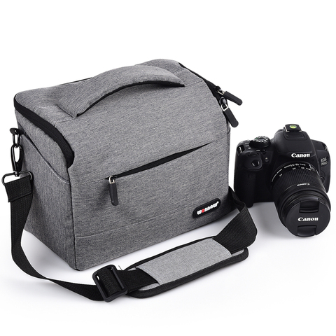 Bolsa de cámara DSLR SLR impermeable fotografía funda para hombro para Canon EOS R RP 200D II G1 X Mark III 77D 1500D M50 foto lente ► Foto 1/6