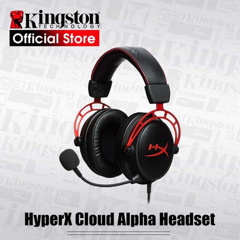 Kingston-Auriculares tipo diadema HyperX Cloud Alpha para jugadores, audífonos de cable con micrófono, deportivos, alta fidelidad, sonido limpio, compatible con PC, PS4, Xbox y dispositivos móviles, edición limitada ► Foto 1/6