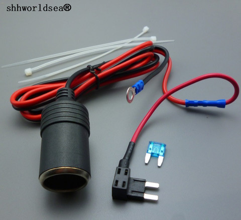 Shhworlsea-encendedor de cigarrillos para coche, 1M, 1,5 mm2, extensión DC12V, miniportafusibles, plomo ► Foto 1/1