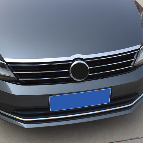 Para VW Volkswagen Jetta MK6 2012-2022 frente capucha capó rejilla moldura de labios cubierta de ajuste Bar guarnición Accesorios Estilo de coche ► Foto 1/6