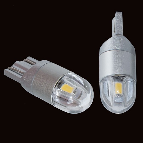 Bombilla LED de alta calidad T10 2SMD 3030 W5W 2825 194 192 WY5W, lámpara de cuña de coche, luz de matrícula de coche, cúpula de mapa de puerta, 12V CC, 2 uds. ► Foto 1/3