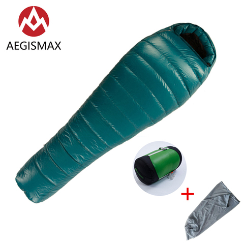 AEGISMAX-saco de dormir para acampar al aire libre, serie M3, senderismo, mantener el cálido ganso blanco, Invierno ► Foto 1/4
