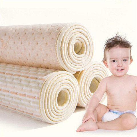 Estera de algodón de color orgánico impermeable para bebés, almohadilla de orina, sábanas de cama, pañales ► Foto 1/6