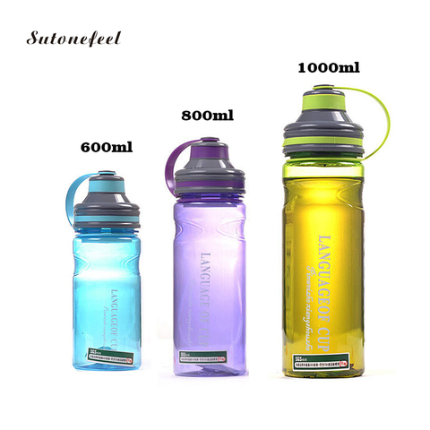 Botella de agua de plástico con filtro para viaje, jarra de agua portátil de 1000ML, para senderismo, jarra, jarra de zumo ► Foto 1/6