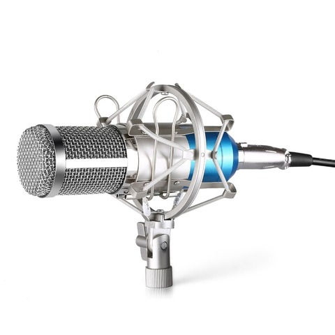 Nuevo NW800 profesional Kit de micrófono con condensador micrófono para computadora + montaje de choque + espuma de la PAC (azul de plata No hay Stock en ruso) ► Foto 1/6