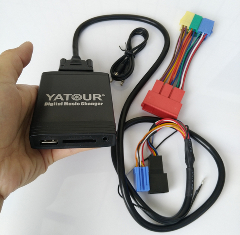 Yatour YTM06-VW8D + YT-Audi20 para Audi A2 A3 A4/S4 A6/S6 A8/S8 TT AllRoad Headunit radio Digital cambiador de CD USB MP3 reproductor AUX SD ► Foto 1/6