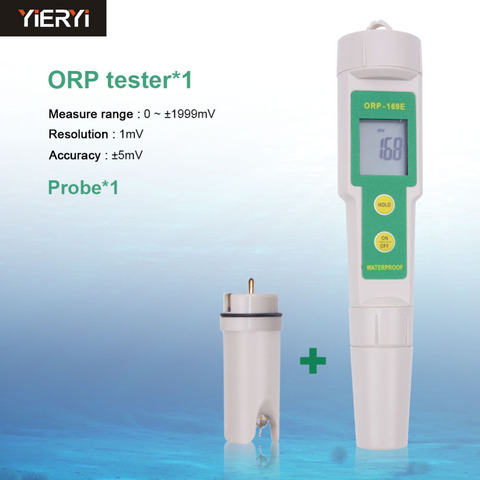 Medidor de pluma portátil ORP, probador de potencial negativo, Redox, ORP, con sonda reemplazable ► Foto 1/6