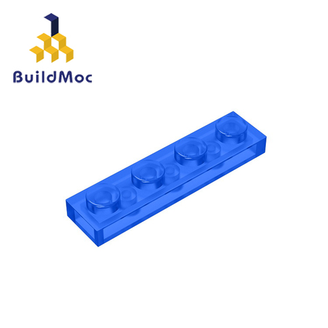 BuildMOC-piezas de bloques de construcción compatibles, 3710, 1x4, LOGO, Cre educativo ► Foto 1/5
