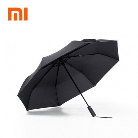 Xiaomi Mijia-paraguas automático para hombre y mujer, sombrilla de aluminio resistente al viento, impermeable, UV, para verano e invierno ► Foto 1/6