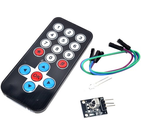 1 lote Kits módulo infrarrojos IR Control remoto inalámbrico DIY Kit de HX1838 para Arduino Raspberry Pi ► Foto 1/5