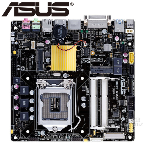 Placa base de escritorio Asus H81T R2.0 H81 Socket LGA 1150 i3 i5 i7 DDR3 16G Mini-ITX UEFI BIOS Original usado en venta ► Foto 1/1