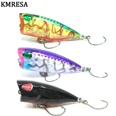 1 piezas 4 cm 3g mini Popper cebo duro minnow pesca señuelo Crankbait Wobbler abordar Isca poper flotante superior agua pike señuelos ► Foto 1/6